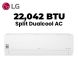 LG Split Air Conditioner, DUALCOOL, WiFi, 22,042 BTU | I27TNC