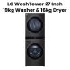 LG 2024 WashTower 27'' - 19kg Washer, 16kg Dryer 