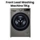 LG 11Kg Front Load Washing Machine  Platinum Made In Egypt | F4Y5EYGYPV