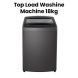 LG 18Kg Top Load Washine Machine - Middle Black Made In Thailand | T18V1NDHT2