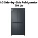 LG 704L Side-by-Side Refrigerator - Black Steel | GR-B34FFCDB