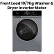 Oscar 10/7Kg Front Loading Washer Dryer Inverter Motor 