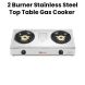 Oscar 2 Burner Stainless Steel Top Table Gas Cooker | OGT 20SSP