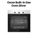 Oscar Built-in Gas Oven Silver |OBD 60BIGX