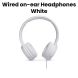 JBL Wired on-ear Headphones - White | TUNE 500