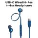 JBL Tune 310C USB-C | Wired Hi-Res In-Ear Headphones - Blue