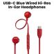 JBL Tune 305C USB-C Wired Hi-Res In-Ear Headphones - Red | T305CUSB-C