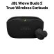 JBL Wave Buds True Wireless Noise Cancelling Earbuds  - Black | WAVEBUDS2