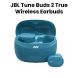 JBL Tune Buds 2 True Wireless Noise Cancelling Earbuds - Blue | JBLTBUDS2TQE