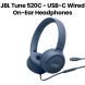 JBL Tune Wired On-Ear Headphones with USB-C – Blue | JBLT520CBLU