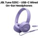 JBL Tune Wired On-Ear Headphones with USB-C – Purple | JBLT520CPUR