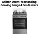 Ariston 60cm Freestanding Cooking Range 4 Gas Burners | Stainless Steel | ARR6GGG23125XME