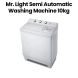 Mr. Light Semi Automatic Washing Machine 10kg | MR SW100