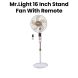 Mr. Light Stand Fan with Remote Control | White | MR 3421