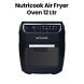 Nutricook 12L Air Fryer Oven – Large Capacity Cooking, Multi-Function Fry Bake Roast, Rapid Hot Air Technology for Healthy Meals | NC-AF012