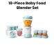 NutriBullet Baby Food Blender Set 200W – 18-Piece Baby Meal Prep Kit with 0.95L Bowl for Purees & Weaning,  NBY-1812