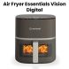 Nutricook Air Fryer Essentials Vision Digital Air Fryer – Rapid Hot Air Technology, Touch Control Panel, Healthy Oil-Free Cooking | NC-AFE152V