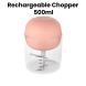 Nutricook Choppi Portable Rechargeable Chopper 500ml – Cordless USB Charging, Stainless Steel Blades, Compact Kitchen Prep Tool
