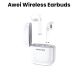 Awei T28 Wireless Bluetooth Earphones with Charging Case White | T28