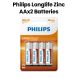 Philips Longlife Zinc AA Batteries 4-Pack |R6L4B/97