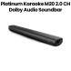 Platinum Karaoke M20 2.0 Channel Dolby Audio Soundbar | Black | M20