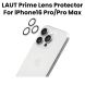 LAUT Prime Lens Protector for iPhone 16 Pro / 16 Pro Max - Clear | L-IP24B-PGL-C