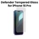 HYPHEN Full Coverage Tempered Glass With Applicator for iPhone 16 Pro (6.3)- Clear | HTG-F16PR3230