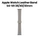 SwitchEasy Genuine Leather Watch Band with Magnetic Lock for Apple Watch Series 4-Series 9 38/40/41mm Gray | SAW341238GR24