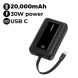 Anker Zolo Power Bank 20K, 30W, Built-In USB-C Cable - Black | A1689H11