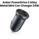 Anker PowerDrive 2 Alloy Car Charger - Black
