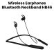 Heatz Wireless Earphones Bluetooth Neckband - Black | HB46