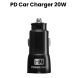 Heatz PD Fast 20W Smart Charging Car Charger - Black | ZCC2