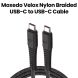 Moxedo VELOX Type-C to Type-C Charging & Data Sync Cable (0.3m) - Black | MX-VC050