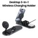 Acefast Qi2 Desktop 3-in-1 Wireless Charging Holder - Black | E19