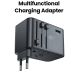 Acefast PD75W GaN Multifunctional Charging Adapter (3USB-C+2USB-A) - Black Gray | Z1