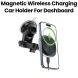 Acefast Magnetic Wireless Charging Car Holder for Dashboard - Silver | D42