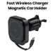 Acefast Magnetic Wireless Charging Car Holder with Retractable Cable for Air Vent - Black | D32