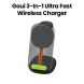 Goui 3-in-1 Ultra Fast Wireless Charger - Black |G-3IN1TW-T