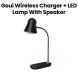 Goui Fusion LED Lamp with Speaker & Wireless Charger 10W - Black |G-LWSPEAKER-K