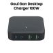 Goui GAN 100W Desktop Charger - UK Plug - Black |G-GAN100W-K