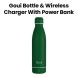 Goui Loch Bottle Wireless Charger & Power Bank - Dark Green |G-BOT-D.G