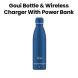 Goui Loch Bottle Wireless Charger & Power Bank - Navy |G-BOT-NW
