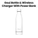 Goui Loch Bottle Wireless Charger Power Bank - White/Black |G-BOT-WK