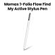 Momax Folio Flow Find My Active Stylus Pen - White |TP11W
