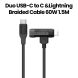 Momax Duo 2-in-1 USB-C to USB-C + Lightning Cable 1.5M - Black |DL56D