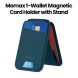 Momax Wallet Magnetic Card Holder with Stand - Blue |SR29B