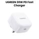 UGREEN 30W PD Fast Charger UK - White | UG-AC-USBC-CD127-30W