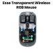 Esse Transparent Wireless RGB Mouse – Black | EWM-TWRBK2271