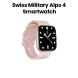 Swiss Military Smartwatch Rosegold Frame with Pink Silicon Strap | SM-WCH-ALPS4-RGLDF-PNKSS