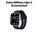 Swiss Military Smartwatch Silver Frame with Blue Silicon Strap | SM-WCH-ALPS4-SILF-BLUSS